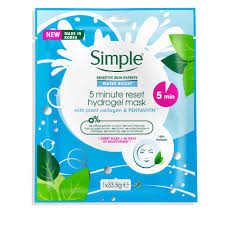 Simple Waterboost 5 Minute Reset Hydrogel Mask