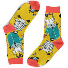 FUNKY SOCK CO Bamboo Socks Bin Chicken You Out 1