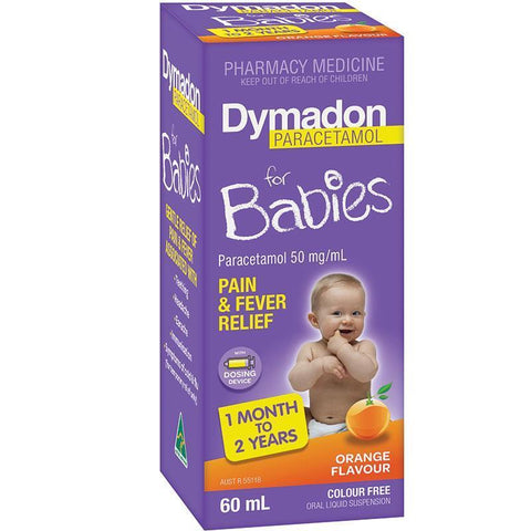 Dymadon for Babies 1 month – 2 Years Orange  60mL
