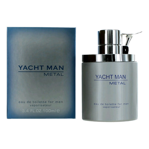 Myrurgia Yacht Man Metal Eau De Toilette Spray for Men 3.4 oz