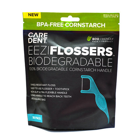 CareDent EeziFlossers Biodegradable 50 Pack