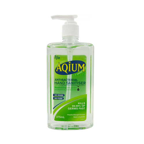 Ego Aqium Hand Sanitiser Aloe 375mL