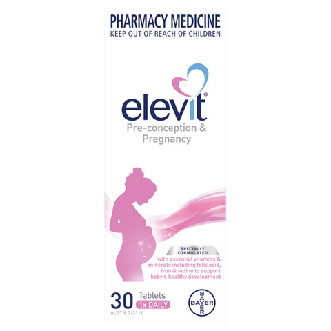 Elevit Components Elevit Preconception and Pregnancy Multivitamin – OzChemist Australia