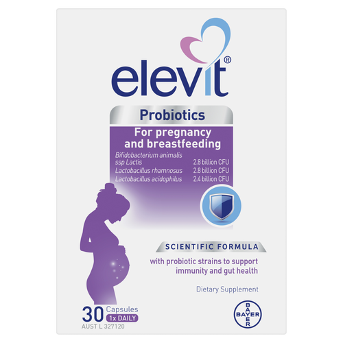 Probiotics for Pregnancy and Breastfeeding capsules 30 pack Front of Packaging