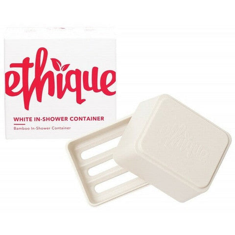 ETHIQUE Bamboo & Cornstarch Shower Container White 1