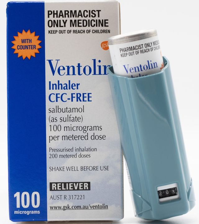 Ventolin 100mcg CFC-Free Asthma Inhaler with Dose Counter (S3) (Only 1 Per Customer)