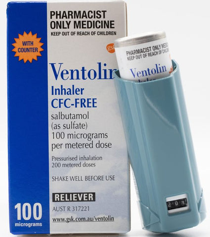 Ventolin 100mcg CFC-Free Asthma Inhaler with Dose Counter (S3) (Only 1 Per Customer)