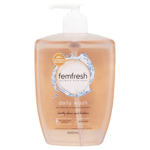 Femfresh Daily Wash with Aloe Vera & Calendula Extracts  600 mL