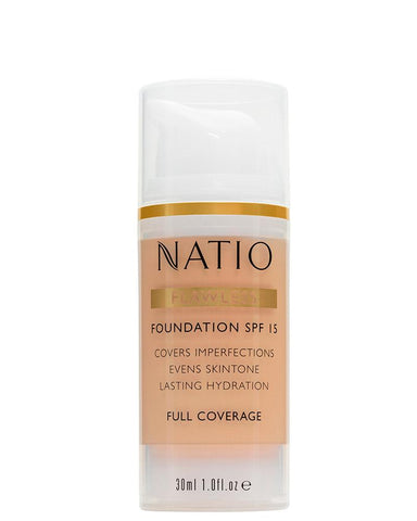 Natio Flawless Foundation SPF 15 Light Medium 30ml