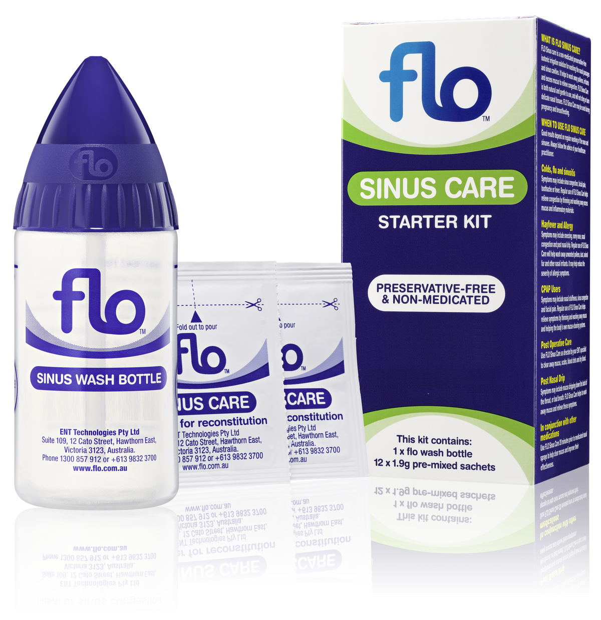 Flo Sinus Care Starter Kit 12 Sachets