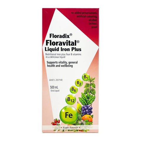 Floradix Floravital Liquid Iron Plus 500mL