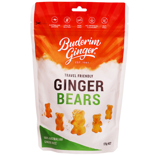 Buderim Ginger Ginger Bears 175g