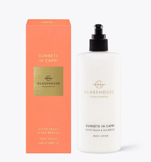 Glasshouse Fragrances Body Lotion Sunsets in Capri 400ml