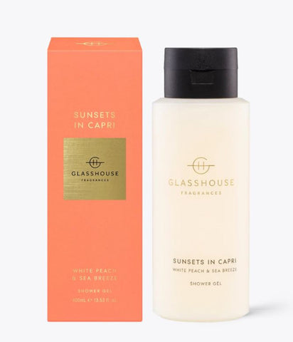 Glasshouse Fragrances Shower Gel Sunsets in Capri 400ml