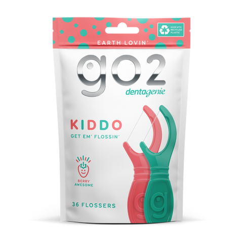 go2 dentagenie Kiddo Get Em Flossin Flossers Berry 36 Pack