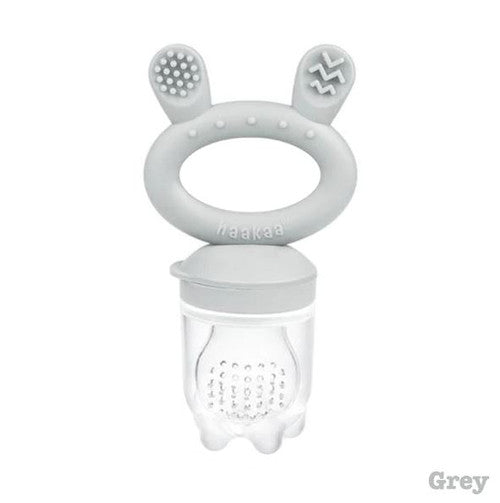 Haakaa Fresh Food Feeder & Cover - Slate Grey