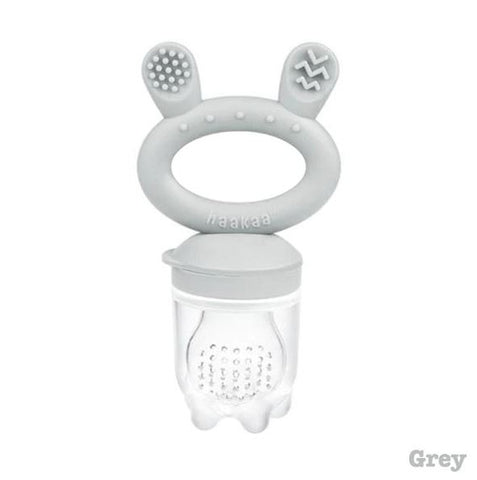 Haakaa Fresh Food Feeder & Cover - Slate Grey
