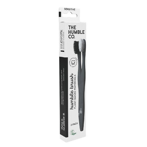 Humble Adults Plant Based Toothbrush Sensitive 2pk (Assorted Colors)