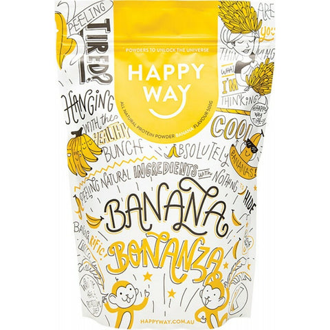 Happy Way Whey Protein Powder Banana 500g