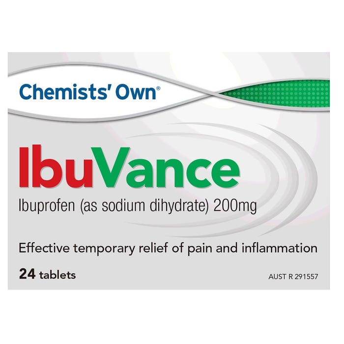 Chemists Own IbuVance 200mg Tablets 24 (Alternative to Nurofen Zavance)