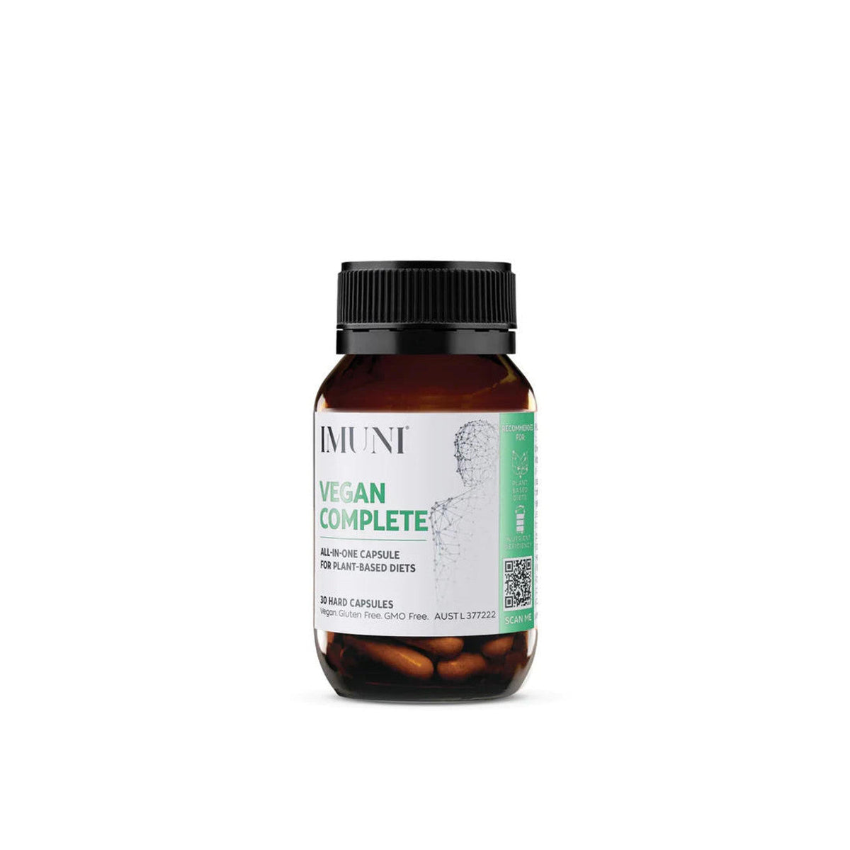 IMUNI Vegan Complete All-In-One for Plant-Based Diets 30 Caps