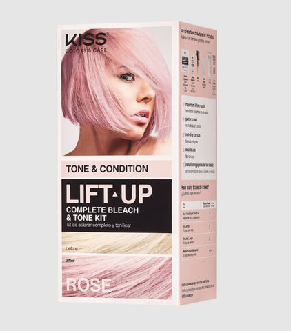 KISS Lift Up Complete Bleach & Tone Kit - Rose