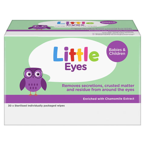 Little Eyes Gentle Cleansing Eye Wipes 30 Pack