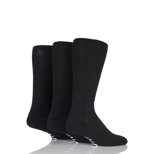 Iomi Gentle Grip Diabetic Unisex Socks Black