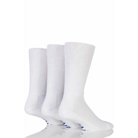 Iomi Gentle Grip Diabetic Unisex Socks White