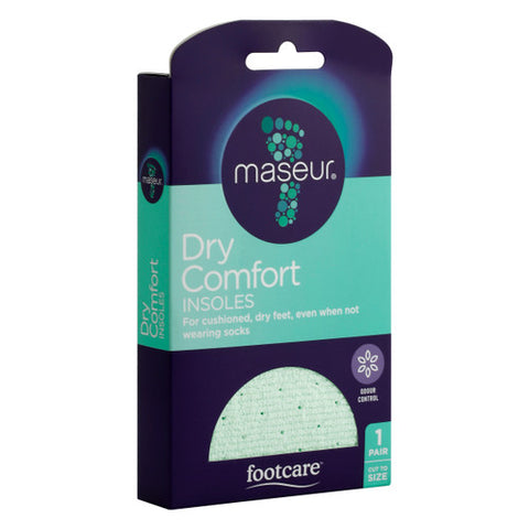 Maseur Dry Comfort Insoles 1 Pair Front of Packaging