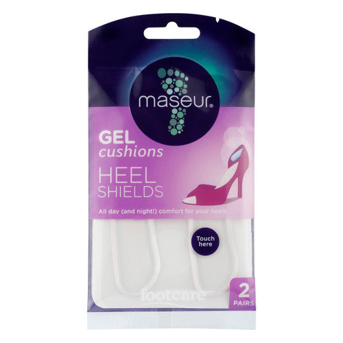 Maseur Heel Shields Gel Cushions 2 Pairs Front