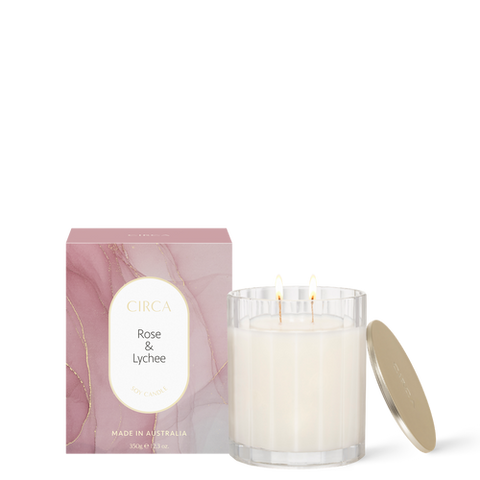 Circa Home Rose & Lychee Classic Soy Candle 350g