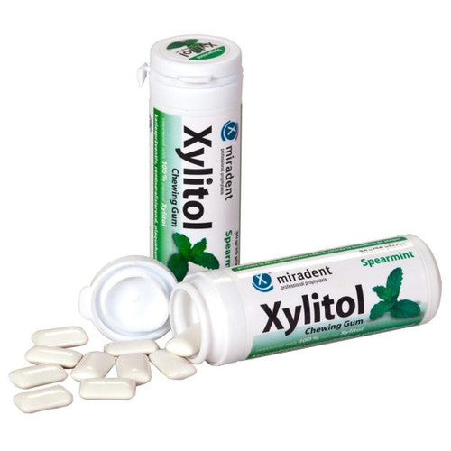 Miradent Xylitol Oral Care Chewing Gum  30 Pieces SpearMint