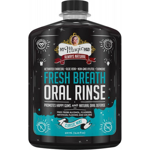 MY MAGIC MUD Oral Rinse - Alcohol Free Classic Mint 420ml