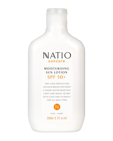 Natio Suncare Moisturising Sun Lotion SPF 50+ 200ml