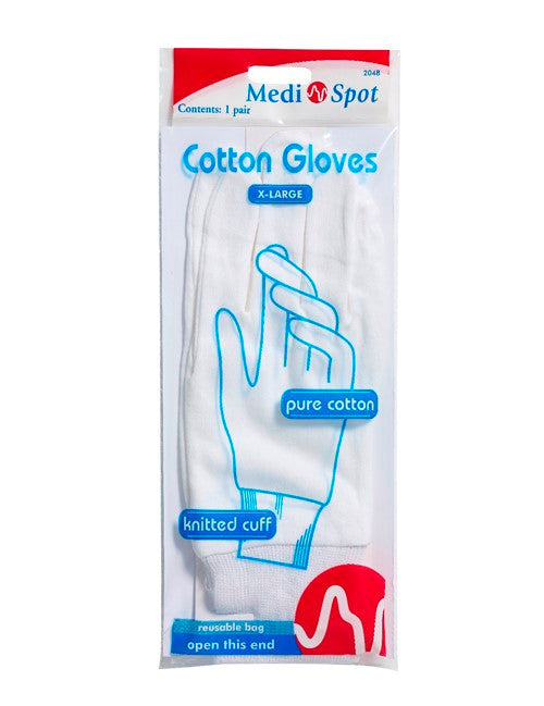 Medispot Cotton Gloves - Extra Large 1 Pair