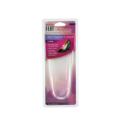 Neat Feat Slimline Gel Arch Support 3/4 Insole 1 Pair