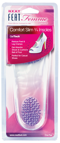Neat Feat Slimline Gel Comfort Slim 3/4 Insole 1 Pair