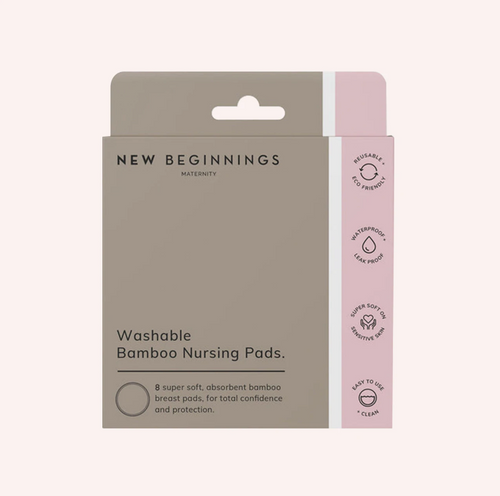 New Beginnings Washable Bamboo Breast Pads 8 Pack