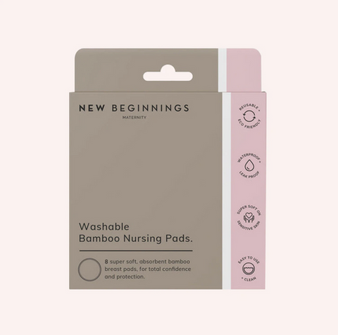New Beginnings Washable Bamboo Breast Pads 8 Pack