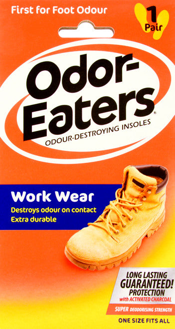 Odor Eaters Work Wear Insoles 1 Pair Front of Product