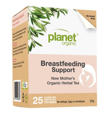 Planet Organic Breastfeeding Support Herbal Tea x 25 Tea Bags