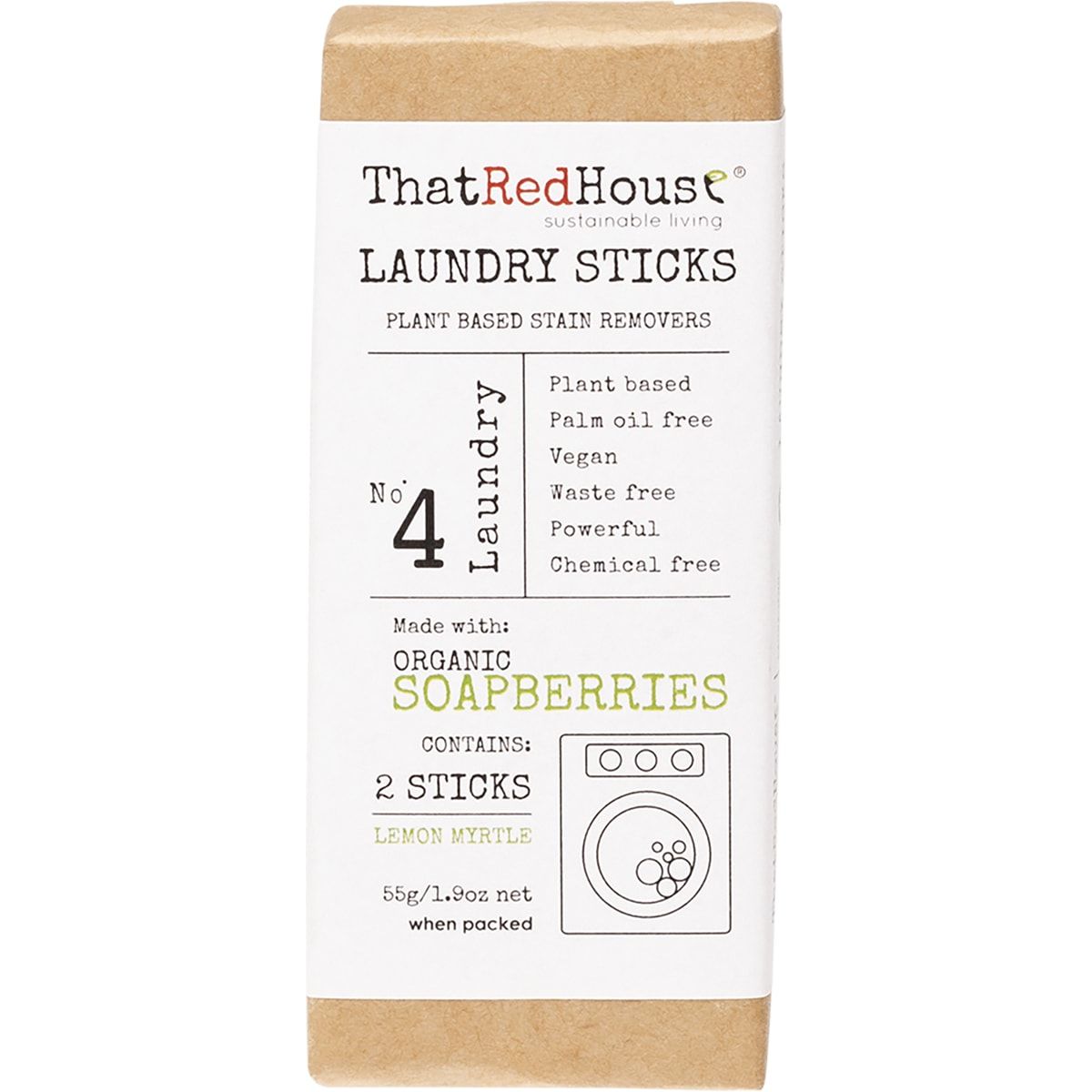 THAT RED HOUSE Laundry Sticks Plant Based Stain Removers 55g
