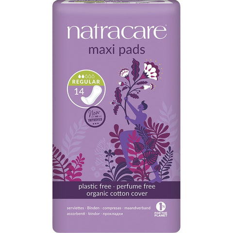 NATRACARE Maxi Pads Regular 14