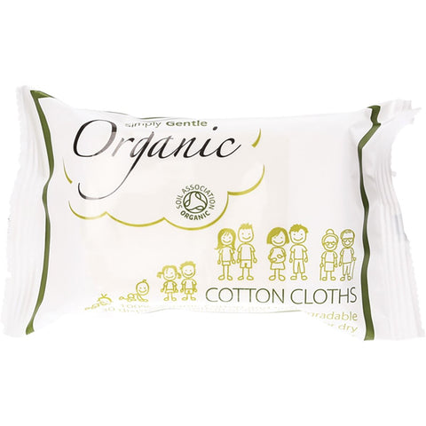 SIMPLY GENTLE ORGANIC Cotton Cloths Use Wet Or Dry 30