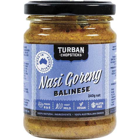 TURBAN CHOPSTICKS Curry Paste Nasi Goreng Balinese 240g