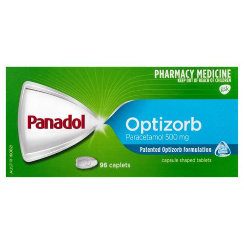 Pandadol with Optizorb Paracetamol 500mg packet of 96 caplets