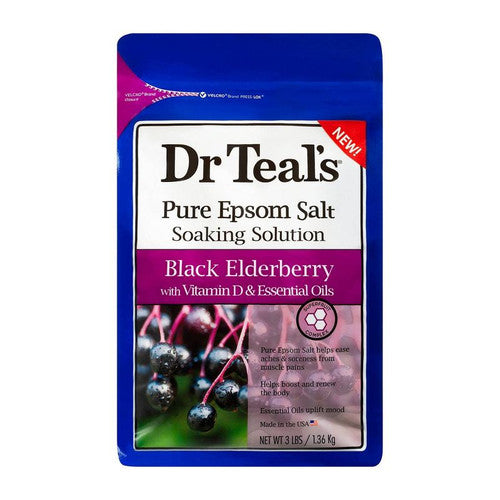 Dr Teal's Boost & Renew Elderberry Pure Epsom Bath Salt 1.36kg