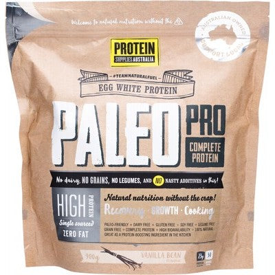 PROTEIN SUPPLIES AUSTRALIA PaleoPro (Egg White Protein) Vanilla Bean 900g