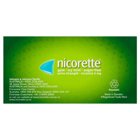 NICORETTE GUM 4MG ICY MINT 25PK